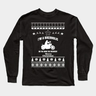 Merry Christmas BIKERHOLIC Long Sleeve T-Shirt